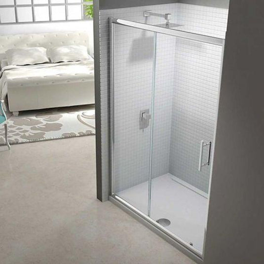 Merlyn 6 Series 1100mm Sliding Shower Door - Chrome - M68251 - Envy Bathrooms Ltd