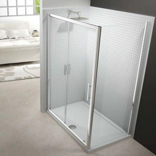 Merlyn 6 Series 1100mm Sliding Shower Door - Chrome - M68251 - Envy Bathrooms Ltd