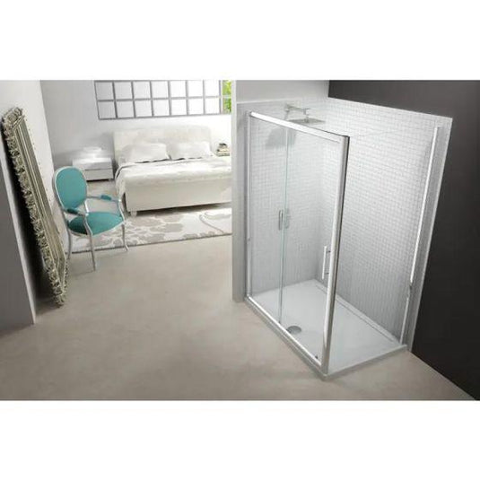 Merlyn 6 Series 1200mm Sliding Shower Door - Chrome - M68241 - Envy Bathrooms Ltd