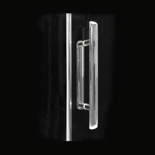 Merlyn 6 Series 1200mm x 800mm 1 Door Offset Quadrant Shower Enclosure - Chrome - M63243 - Envy Bathrooms Ltd