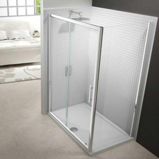 Merlyn 6 Series 1700mm Sliding Shower Door - Chrome - M68281 - Envy Bathrooms Ltd