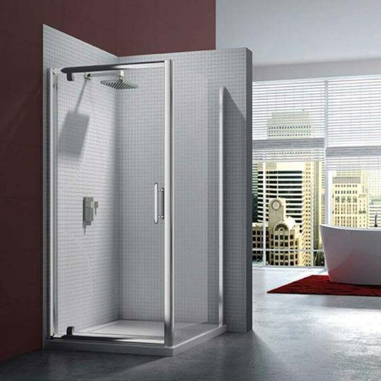 Merlyn 6 Series 900mm Pivot Shower Door - Chrome - M61221 - Envy Bathrooms Ltd