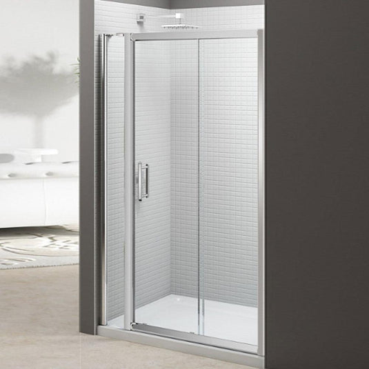 Merlyn 6 Series Sliding Shower Door and Inline Panel - 1700mm Shower Door 1765-1840mm - M68281P1H - Envy Bathrooms Ltd