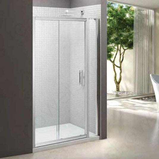 Merlyn 6 Series Sliding Shower Door and Inline Panel - 1700mm Shower Door 1765-1840mm - M68281P1H - Envy Bathrooms Ltd