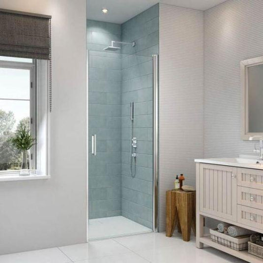 Merlyn 8 Series 1000mm Frameless Pivot Shower Door - Chrome - S8FPV100 - Envy Bathrooms Ltd