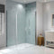 Merlyn 8 Series 1100mm Frameless Pivot Shower Door & Inline Panel - Chrome - S8FPI1102H