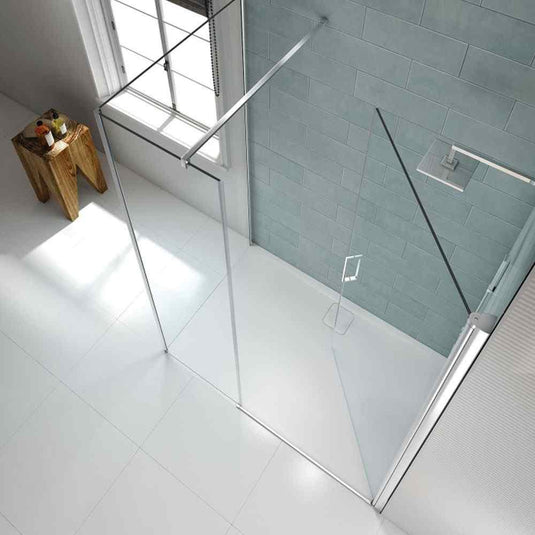 Merlyn 8 Series 1200mm Frameless 8mm Pivot Door Side Panel - S8FSP120PV - Envy Bathrooms Ltd