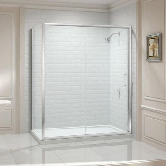 Merlyn 8 Series 1500mm Sliding Shower Door - Chrome - M88261 - Envy Bathrooms Ltd