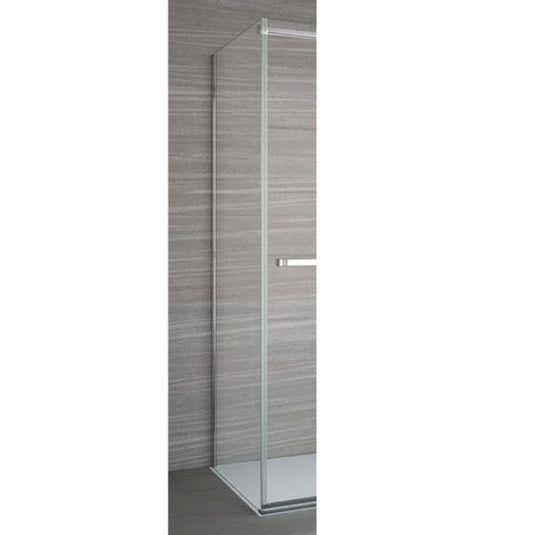 Merlyn 8 Series 760mm Frameless Hinge & Inline Side Panel - A0607B0 - Envy Bathrooms Ltd