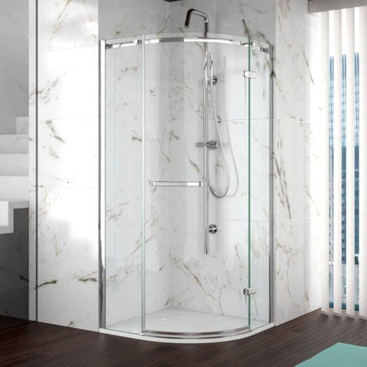 Merlyn 8 Series 800mm Frameless 1 Door Quadrant Shower Enclosure - Chrome - A0601TH - Envy Bathrooms Ltd