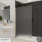 Merlyn 8mm Fluted Wetroom Panel - 700mm - Brushed Nickel - 8WFL70BN