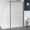 Merlyn 8mm Fluted Wetroom Shower Swivel Panel - 300mm - Brushed Gunmetal - 8WFLSV30BGM