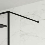 Merlyn Black Framed/Squared Panel Stabilising Bar - BLKFSUPBAR1M - Envy Bathrooms Ltd
