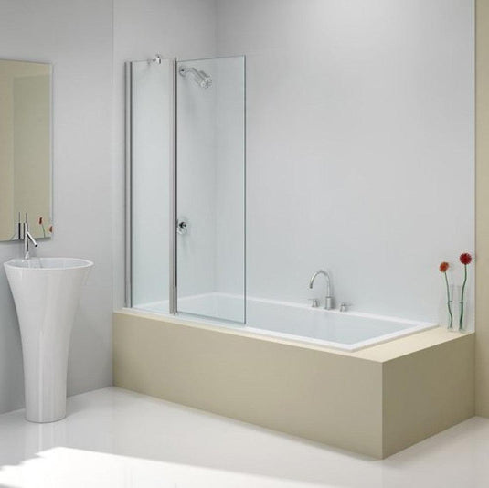 Merlyn Ionic 2 Panel Folding Square Bath Screen 900 x 1500mm - MB3B - Envy Bathrooms Ltd