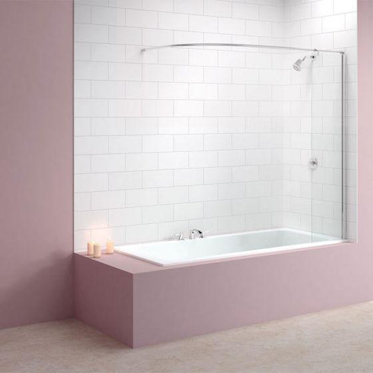 Merlyn Ionic 300 x 1500mm Curtain Rail Bath Screen - MB5 - Envy Bathrooms Ltd