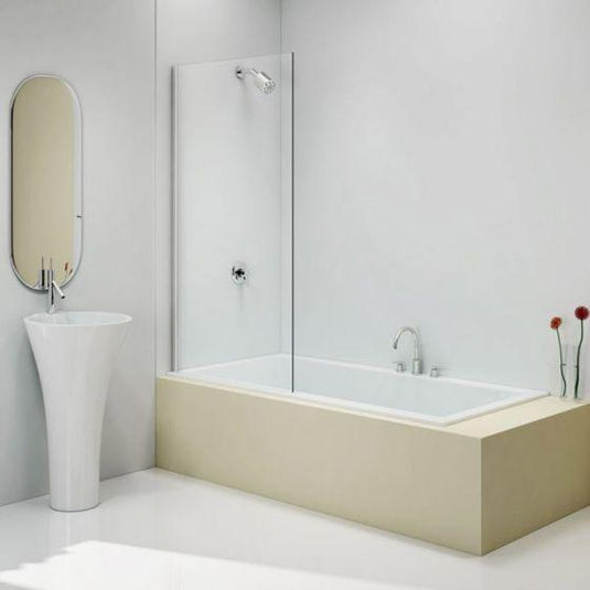 Merlyn Ionic 800 x 1500mm Fixed Square Bath Screen - MB14 - Envy Bathrooms Ltd