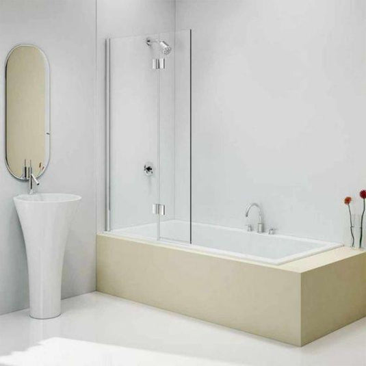 Merlyn Ionic 850 x 1500mm 2 Panel Hinged Bath Screen (LH) - MB7AL - Envy Bathrooms Ltd