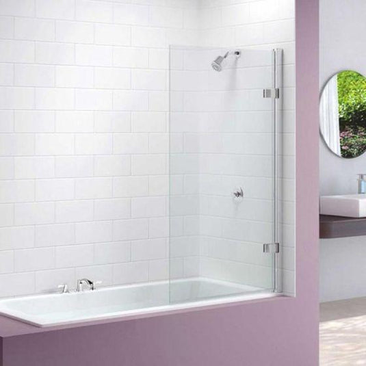 Merlyn Ionic 850 x 1500mm Hinged Square Bath Screen - MB6 - Envy Bathrooms Ltd