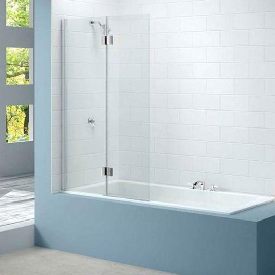 Merlyn Ionic 900 x 1500mm Bath Screen 2 Panel Left Hand Hinged Screen - MB7L - Envy Bathrooms Ltd