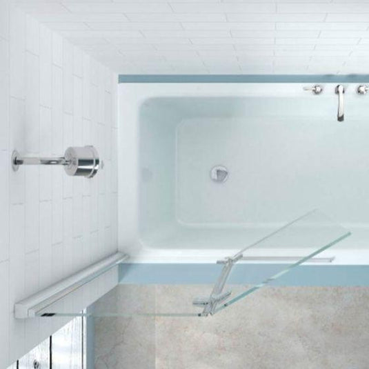 Merlyn Ionic 900 x 1500mm Bath Screen 2 Panel Left Hand Hinged Screen - MB7L - Envy Bathrooms Ltd