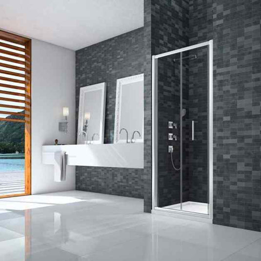 Merlyn Ionic Essence 1000mm Bifold Shower Door - Chrome - DWH00E0 - Envy Bathrooms Ltd