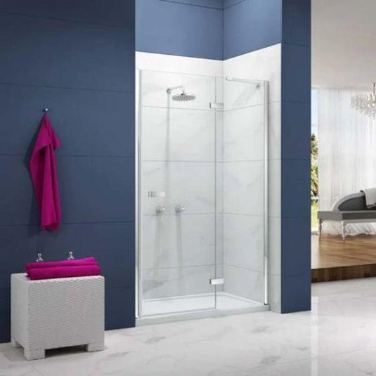 Merlyn Ionic Essence 1000mm Frameless Hinge Recess Shower Door & Inline Panel - Chrome - A0111E0 - Envy Bathrooms Ltd