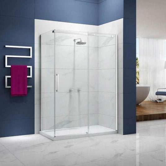 Merlyn Ionic Essence 1000mm Frameless Sliding Shower Door - Chrome - A0104A0 - Envy Bathrooms Ltd