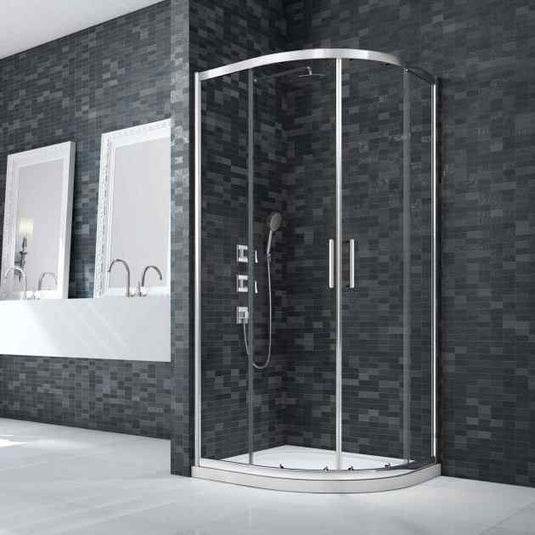 Merlyn Ionic Essence 1000mm x 1000mm Framed Double Quadrant Shower Enclosure - Chrome - DWH02CH - Envy Bathrooms Ltd