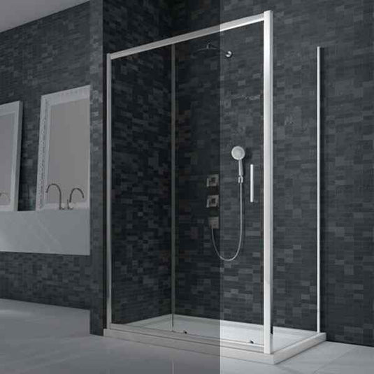 Merlyn Ionic Essence 900mm Framed Side Panel - Chrome - DWH07E0 - Envy Bathrooms Ltd