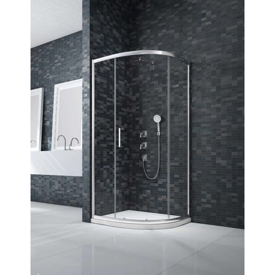 Merlyn Ionic Essence 900mm x 900mm Framed Single Door Quadrant Shower Enclosure - Chrome - DWH03DH - Envy Bathrooms Ltd