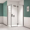 Merlyn Ionic Essence Frameless 900mm Side Panel - Black - BLKHSP900