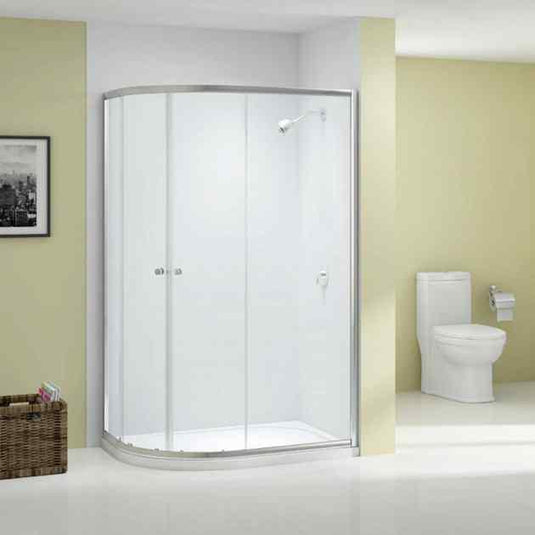 Merlyn Ionic Source 1200mm x 800mm Offset Quadrant Shower Enclosure - Chrome - A1202HH