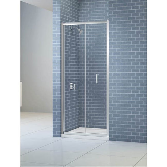 Merlyn IQ 1000mm Bifold Shower Door - Chrome - KAB10 - Envy Bathrooms Ltd