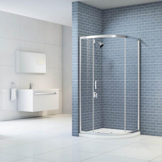 Merlyn IQ 1000mm x 1000mm Single Door Quadrant Shower Enclosure - Chrome - KA1Q100 - Envy Bathrooms Ltd