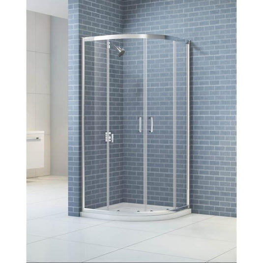 Merlyn IQ 1200 x 900mm Offset Quadrant 2 Door Shower Enclosure - Chrome - KA2Q129 - Envy Bathrooms Ltd