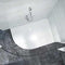 Merlyn Level 25 1200 x 900mm Offset Quadrant Shower Tray Left Hand with 90mm Fast Flow Waste & Cover - White - L129QL