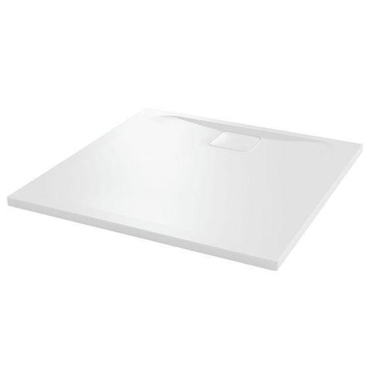 Merlyn Level 25 900 x 900mm Antislip Square Shower Tray with 90mm Fast Flow Waste & Cover - White - L90SQAS - Envy Bathrooms Ltd