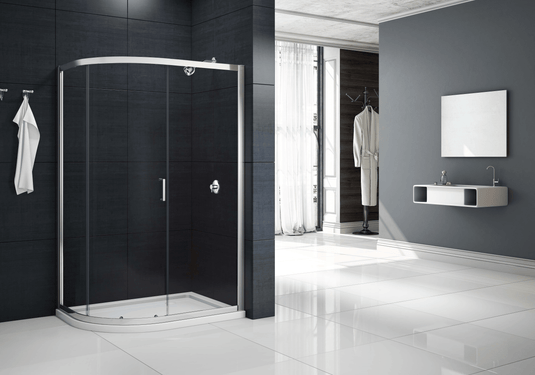 Merlyn MBOX 1 Door Offset Quadrant Shower Enclosure 1200 x 800mm - MB1Q1280 - Envy Bathrooms Ltd