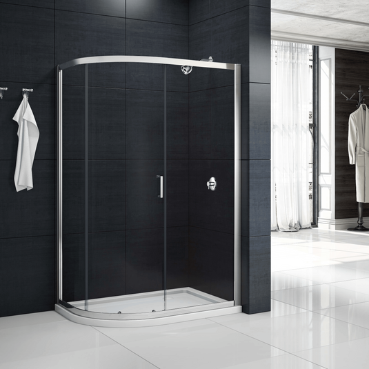 Merlyn MBOX 1 Door Offset Quadrant Shower Enclosure 1200 x 900mm - MB1Q1290 - Envy Bathrooms Ltd