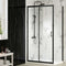 Merlyn MBOX 700mm Side Shower Panel - Matt Black - MBSP700MB