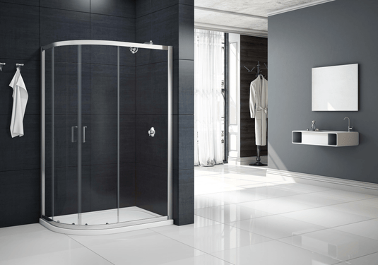 Merlyn MBOX 2 Door Offset Quadrant Shower Enclosure 900 x 800mm - MB2Q8090 - Envy Bathrooms Ltd