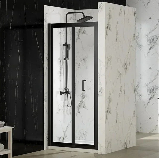 Merlyn MBOX 1000mm Bi-Fold Shower Door - Matt Black - MBB1000MB - Envy Bathrooms Ltd