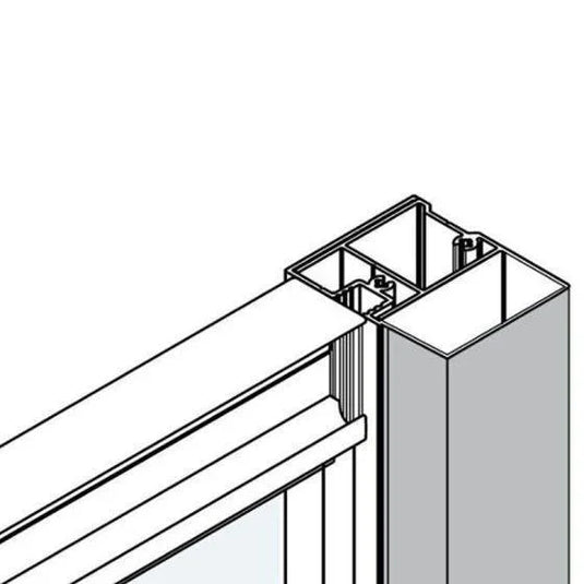 Merlyn MBOX Side Panel Shower Enclosure Cover Strip - Matt Black - MBSPKITMB - Envy Bathrooms Ltd