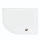 Merlyn MStone 1200 x 800mm Offset Quadrant Shower Tray with 90mm Fast Flow Waste (Left Hand) - White - D128QL