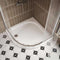 Merlyn MStone 800 x 800mm Quadrant Shower Tray with 90mm Fast Flow Waste - White - D80Q