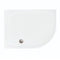 Merlyn MStone 900 x 760mm Offset Quadrant Shower Tray Right Hand with 90mm Fast Flow Waste - White - D976QR