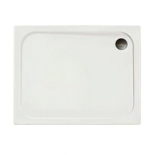 Merlyn Touchstone 1300 x 800mm Rectangular Shower Tray Without Waste - White - S138RTTO - Envy Bathrooms Ltd