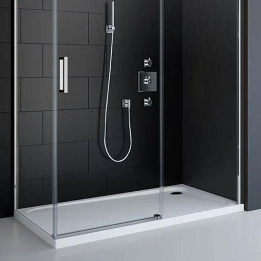 Merlyn Touchstone 1300 x 800mm Rectangular Shower Tray Without Waste - White - S138RTTO - Envy Bathrooms Ltd