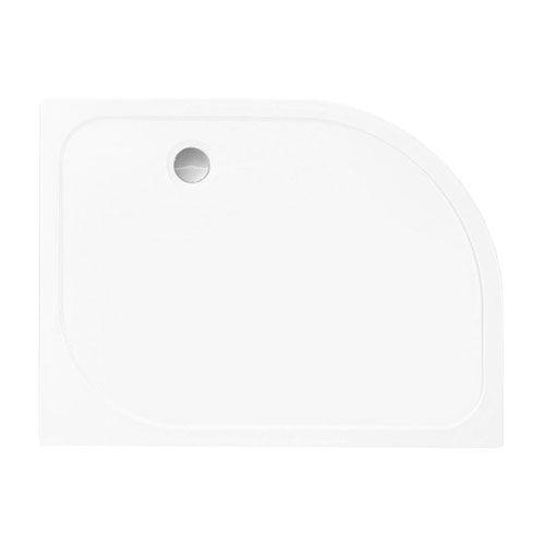 Merlyn Touchstone 1400 x 800 Single Skin Offset Quadrant Shower Tray (LH) - White - S148QL - Envy Bathrooms Ltd