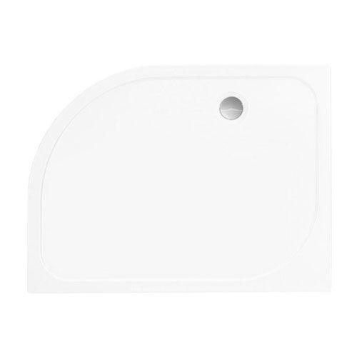 Merlyn Touchstone 1400 x 800mm Single Skin Offset Quadrant Shower Tray (RH) - White - S148QR - Envy Bathrooms Ltd